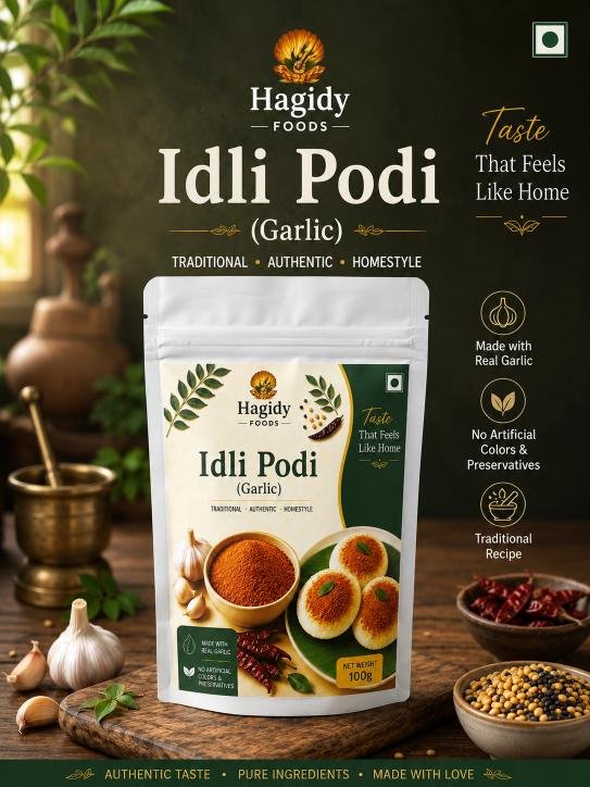 Hagidy Foods Idli Podi (Garlic)